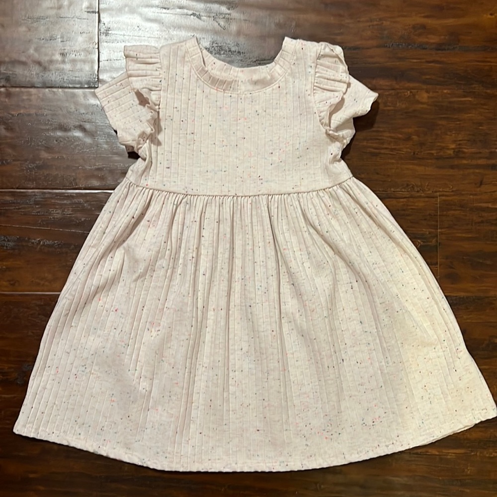 Cat & Jack Cream Dress with Speckles
